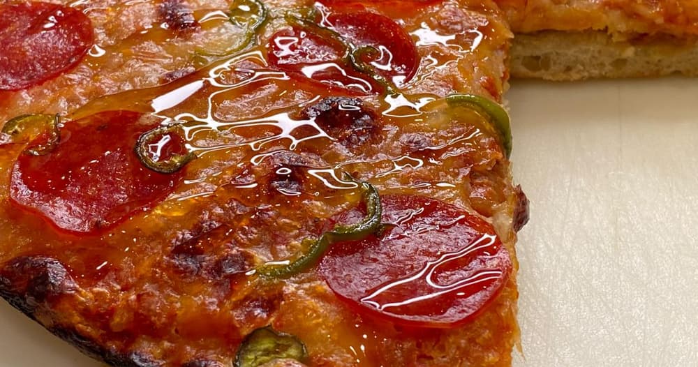 Gabriela Rodiles' Peanut Butter and Pepperoni Pizza