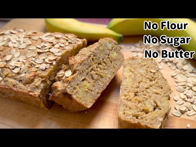 Oatmeal Banana Bread No Flour, No Sugar – 5‑Ingredient