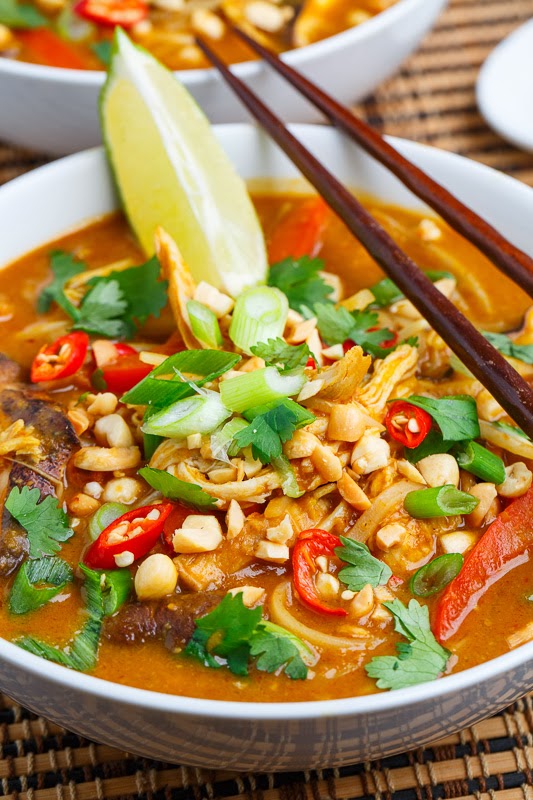 Thai Peanut Soup Chicken – Creamy, Spicy & Quick