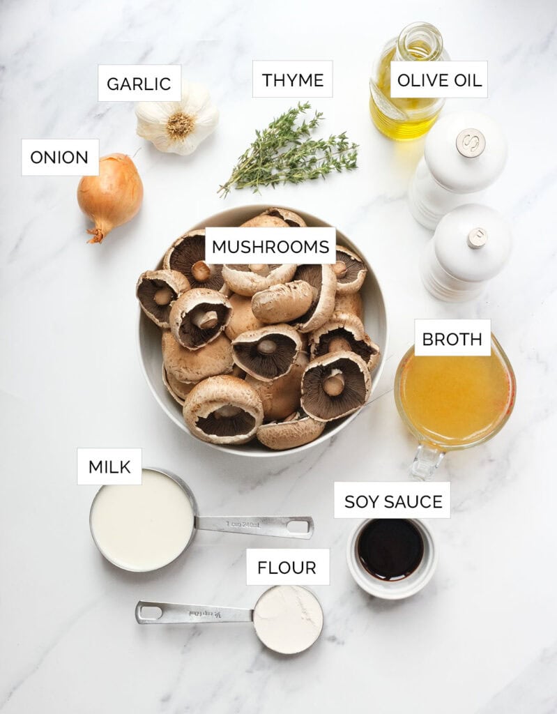 French Mushroom Soup Without Cream – Light & Rich