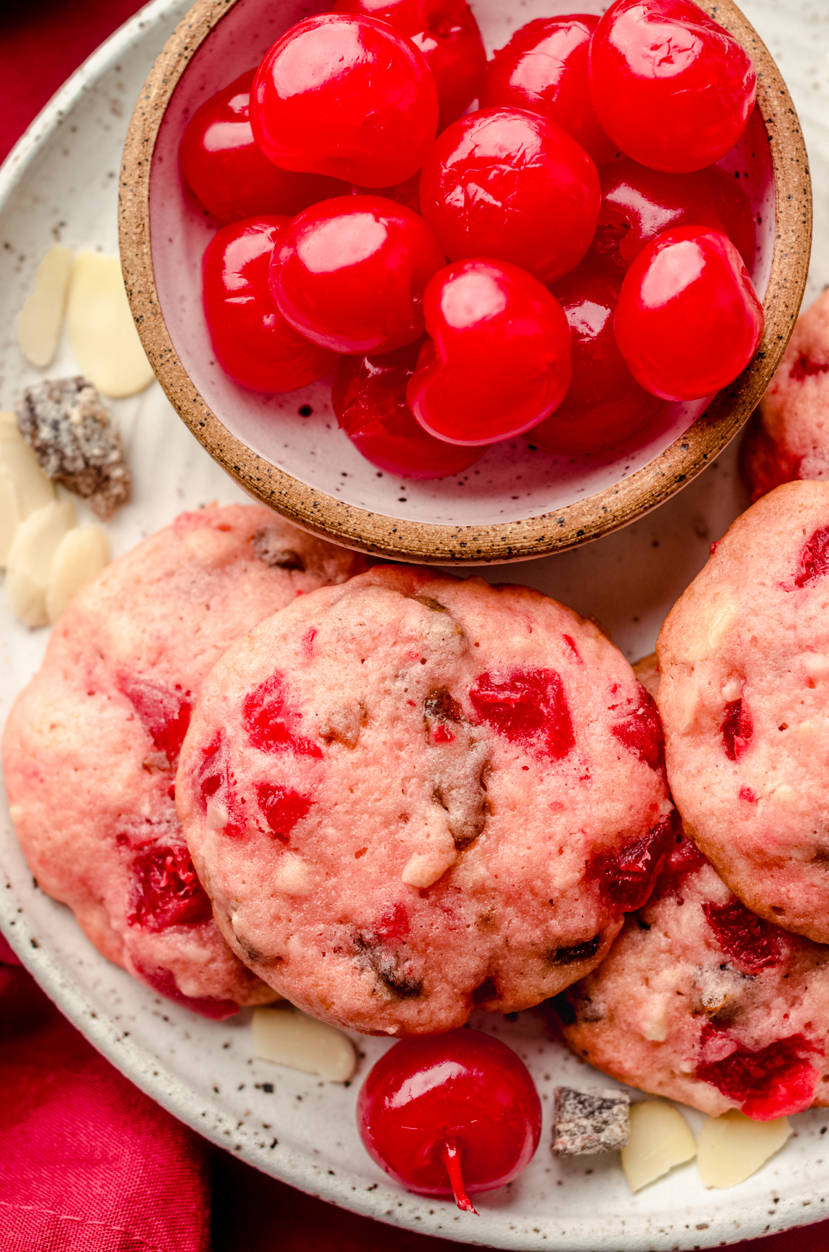 Maraschino Cherry Almond Cookies – Quick No‑Chill Treats