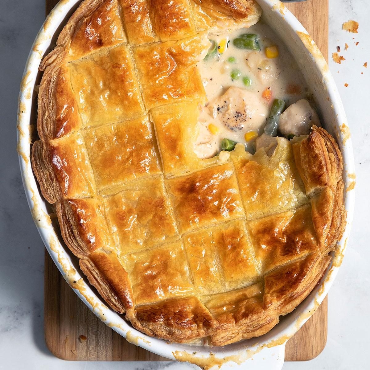 Easy Homemade Potpie – Classic Chicken & Flaky Crust