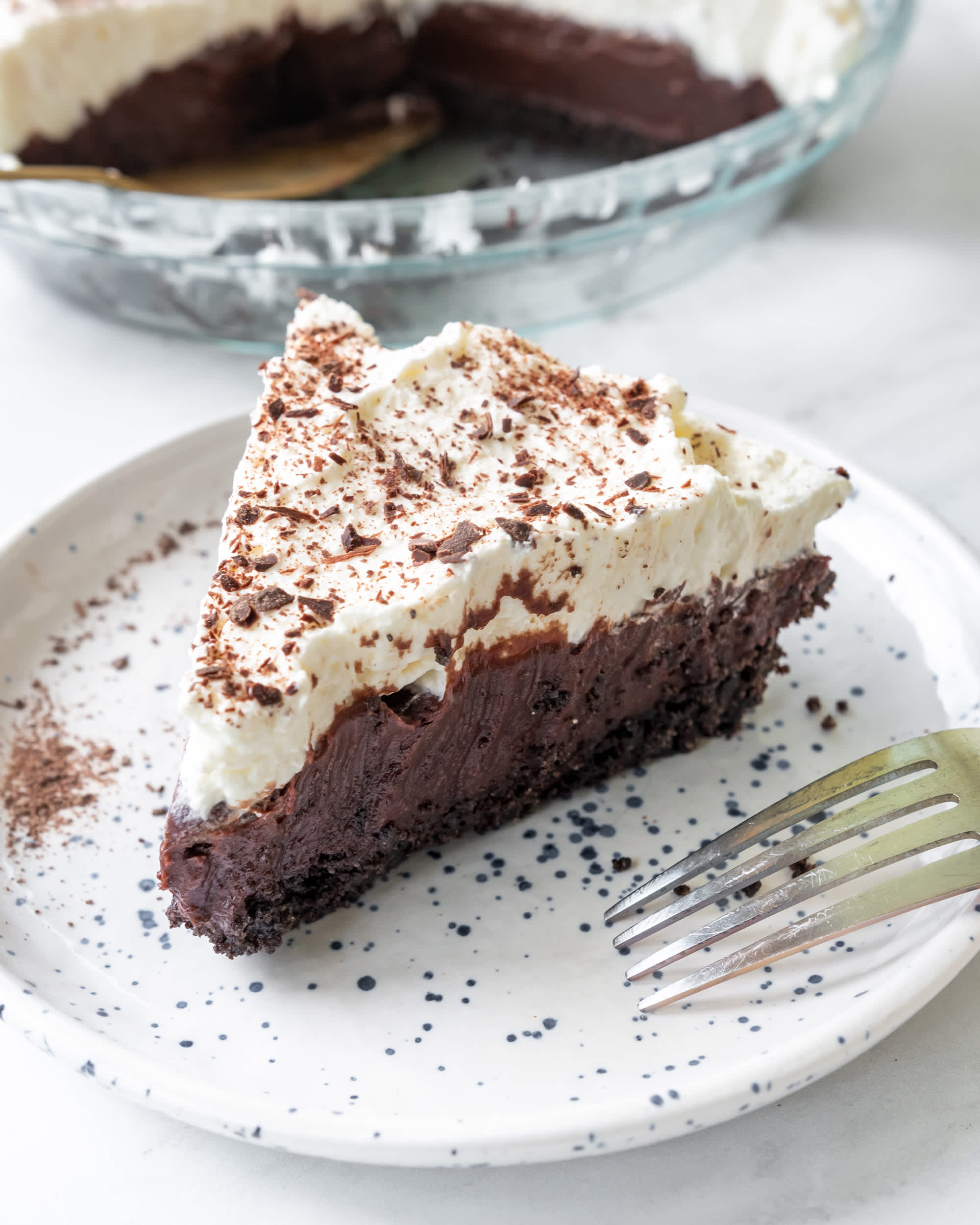 Bottle of Wine Chocolate Pie