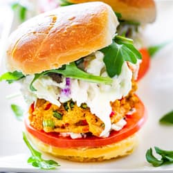 Crab-Boil Sliders with Homemade Coleslaw Recipe