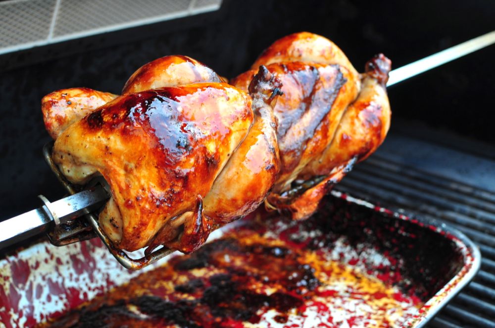 Tandoori Marinated Cornish Hens on the Rotisserie Recipe