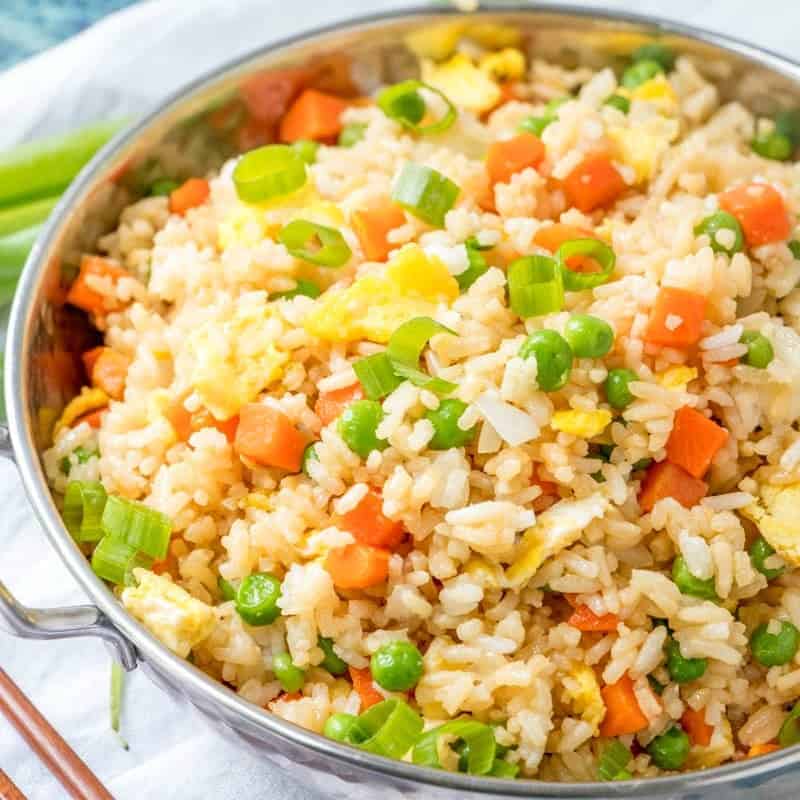 Fried Rice with Peas and Carrots Recipe