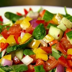 Macho Gazpacho Vegetable Chunk Salad Recipe