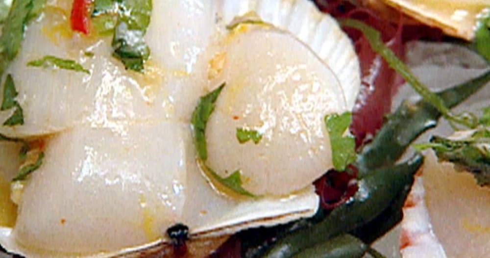 Nantucket Bay Scallops with Tequila, Citrus, and Chile Dressing