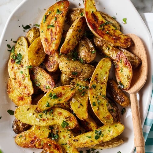 Roasted Garlic-Herb Fingerling Potatoes Recipe