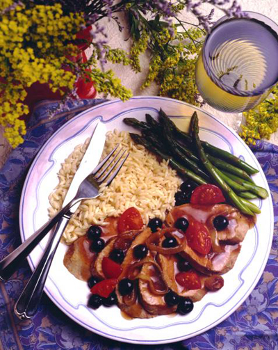 Blueberry-Onion Sauced Pork Tenderloin Recipe