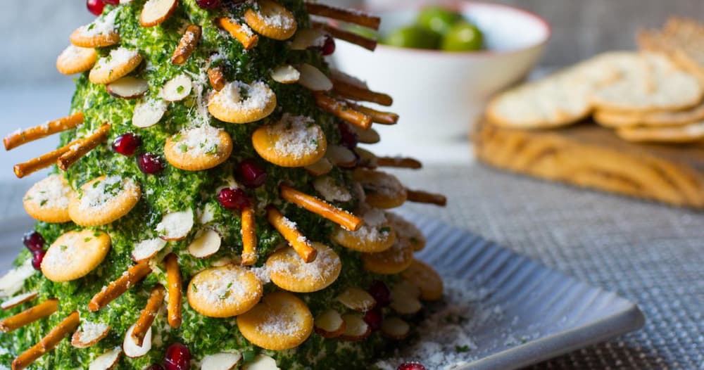 Cheese and Crackers Christmas Tree Recipe