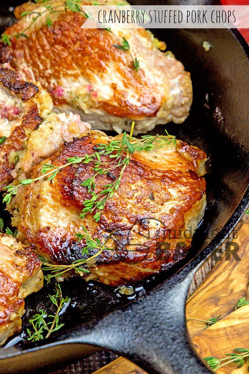 Cranberry-Stuffed Pork Chops Recipe