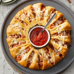Meat Lover's Pizza Crescent Ring Recipe