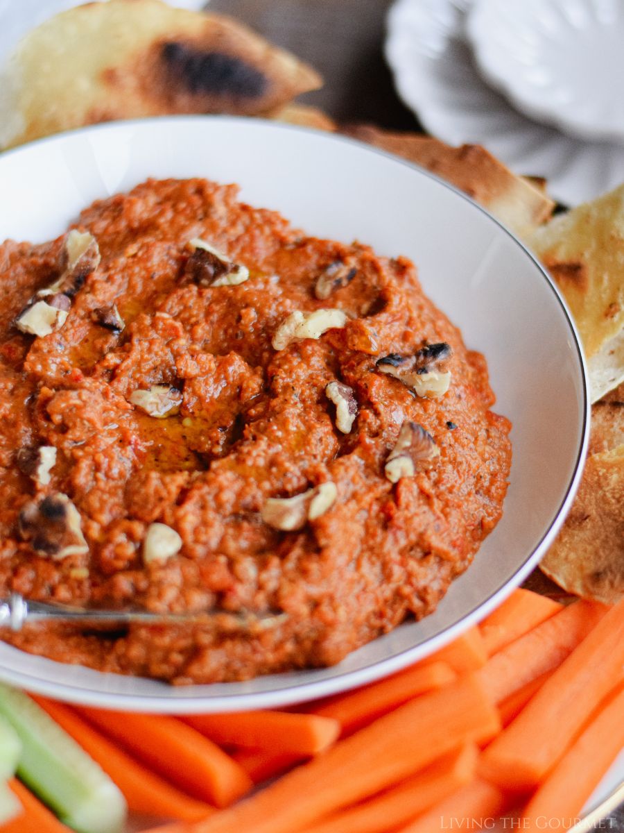 Roasted Red Pepper and Walnut Dip (Muhummara) Recipe