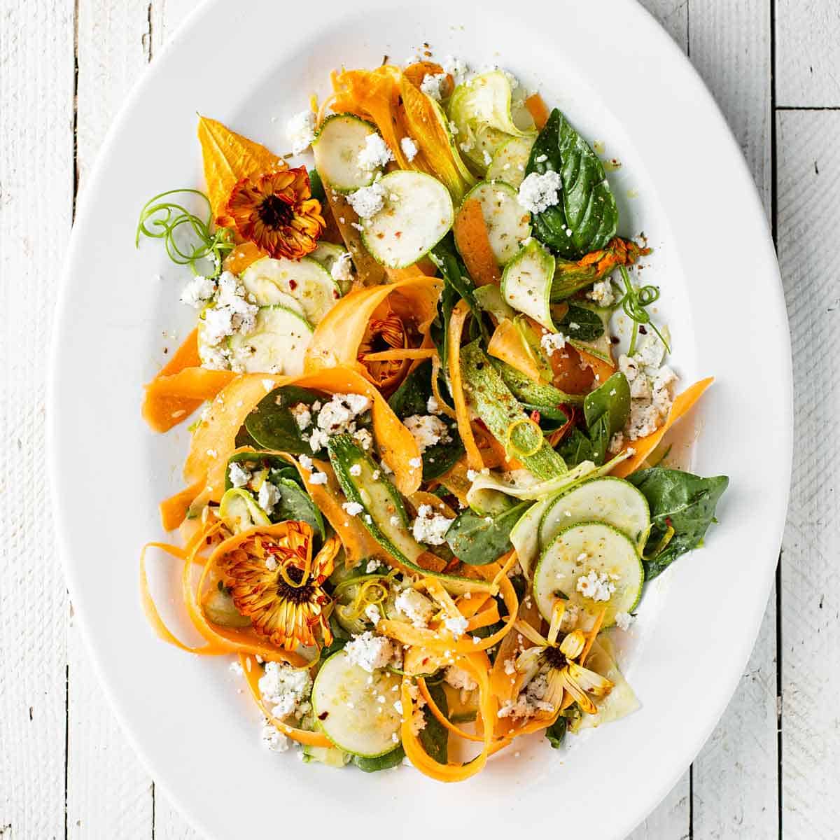Steamed Squash Salad Recipe