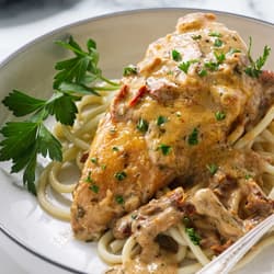 Turkey and Mushroom Creamy Tomato 