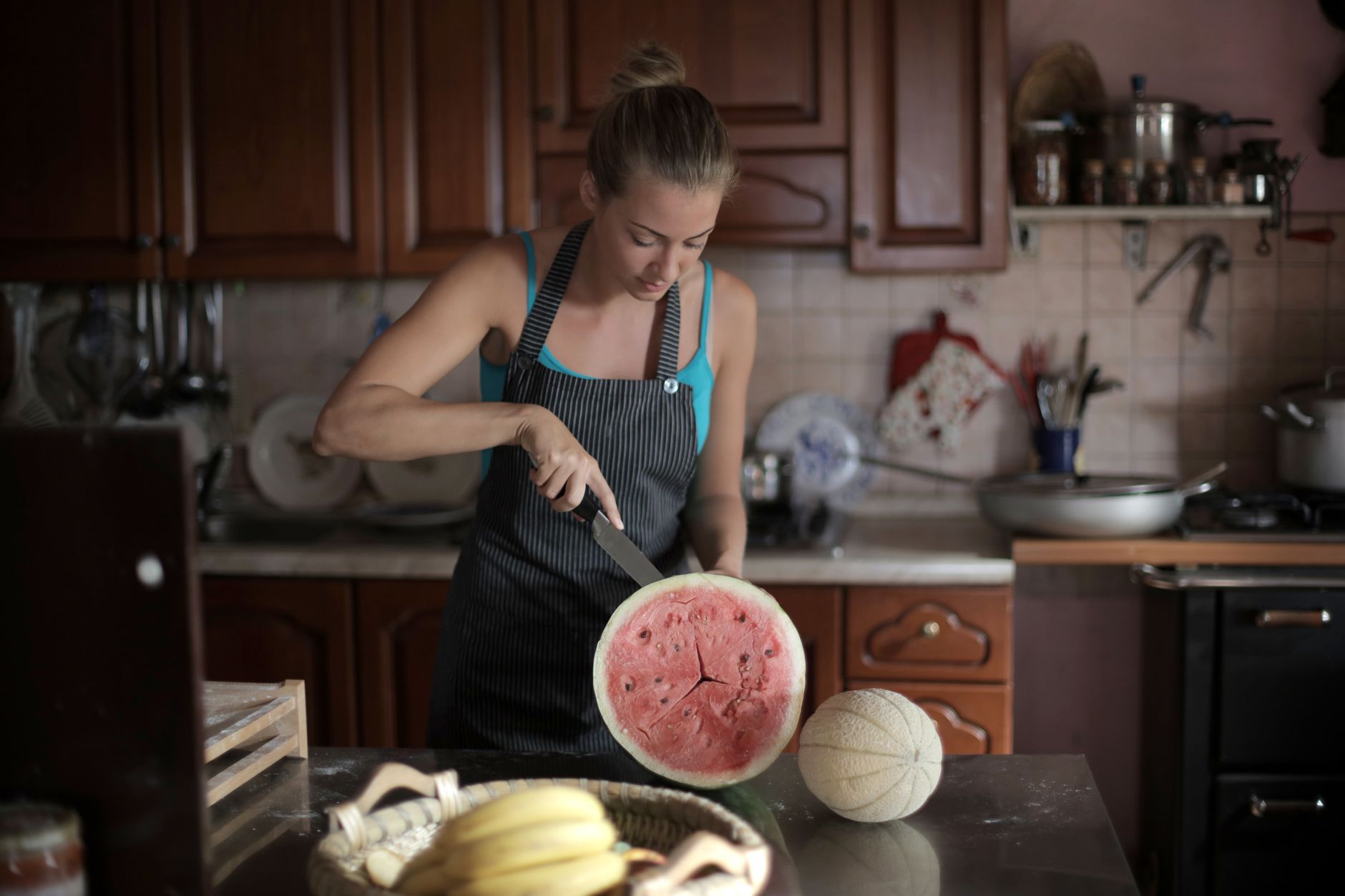 The Worst Watermelon Cutting Method Makes Eating a Mess